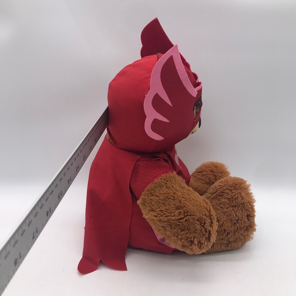 Build-A-Bear Workshop PJ Masks Owlette Bear Brown Red 17 IN Plush Stuffed Animal - Picture 2 of 14